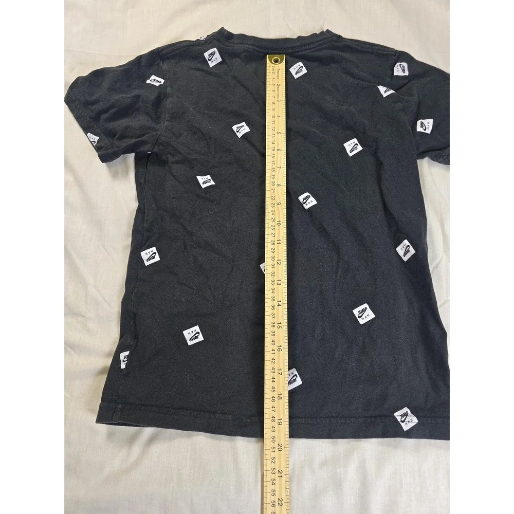 Jordan Shirt Boys 10-12 Black Air Jordan Jumpman Allover Short‎ Sleeve Tee
